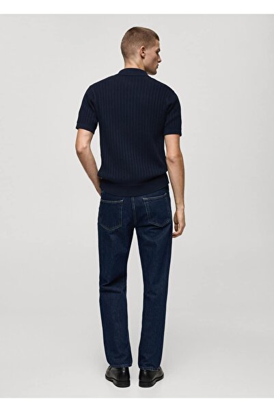 MANGO Man Polo Shirt with Molded Cotton Buttons