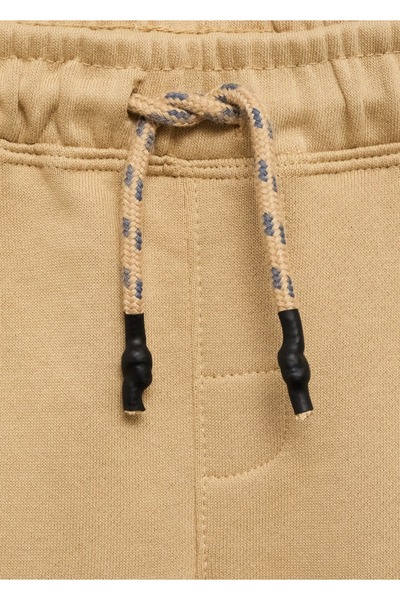 MANGO Kids Beli bağ detaylı pamuklu şort