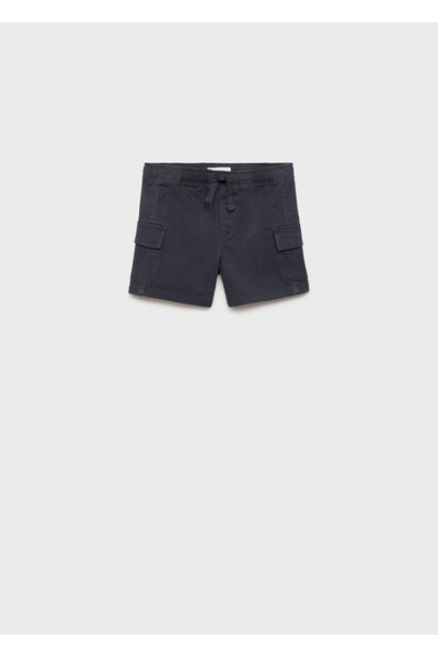 MANGO Baby İp detaylı kargo bermuda şort