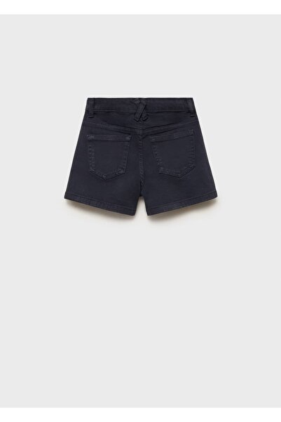 MANGO Kids Düz kesim denim şort