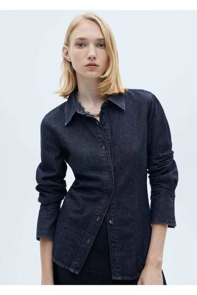 MANGO Woman Cămașă din denim pentru spălare