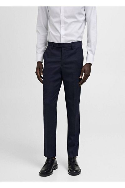 MANGO Man Comfort Stretch Fabric Slim Fit Trousers