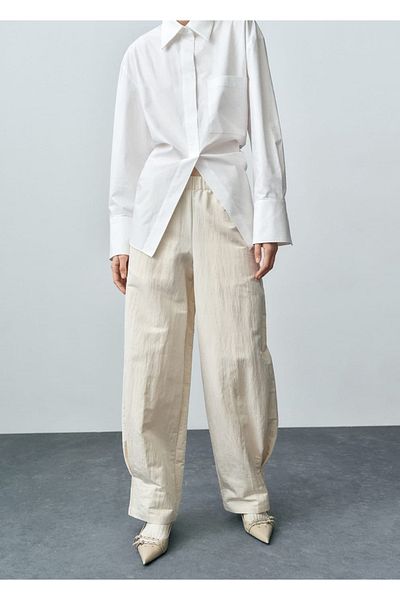 MANGO Woman Jogger Pants with Pens