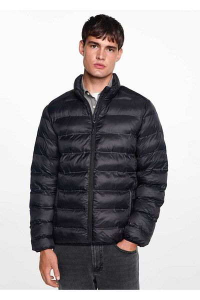 Mango Teen Quilted Anorak with Side Zipper
