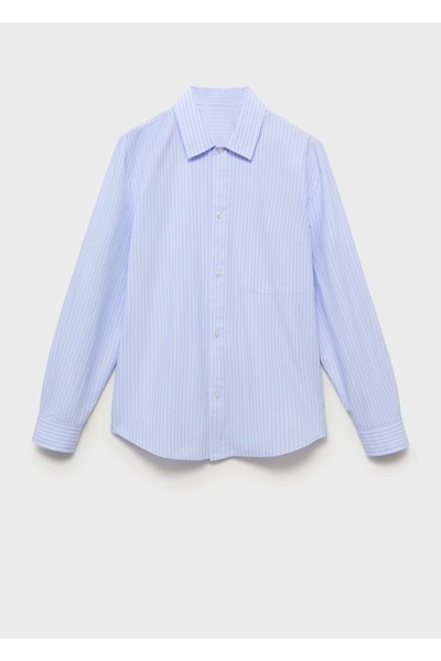 MANGO Man 100% Cotton Regular Fit Striped Shirt