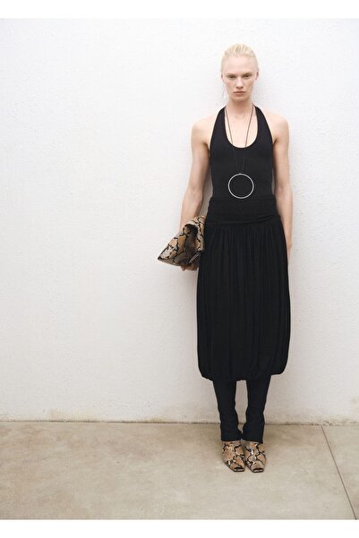 MANGO Woman Balon midi etek