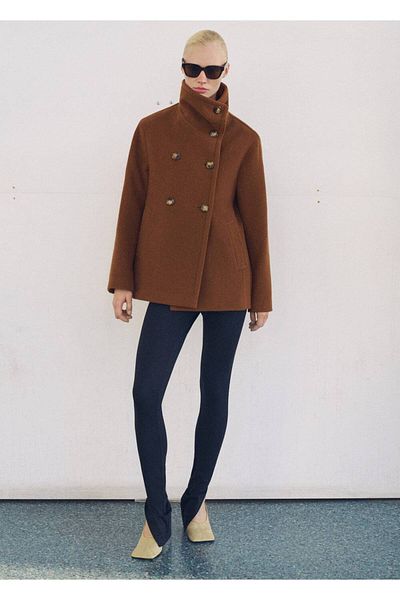 MANGO Woman Double-breasted wool coat