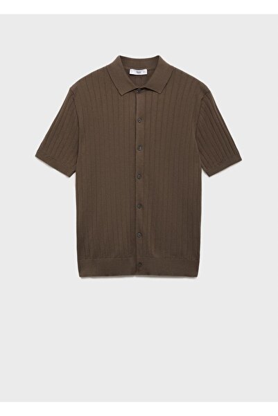 MANGO Man Ριγέ πουκάμισο με σχέδιο