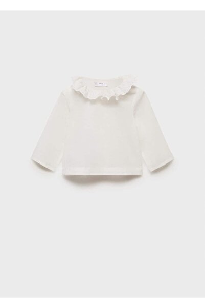 MANGO Baby Pamuklu bebe yaka bluz