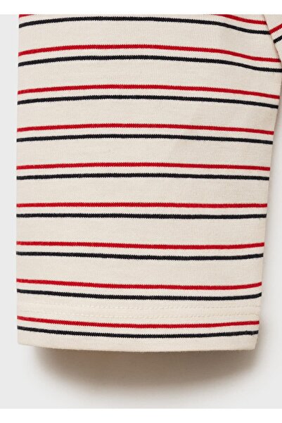 MANGO Kids Μπλουζάκι με στάμπα ριγέ