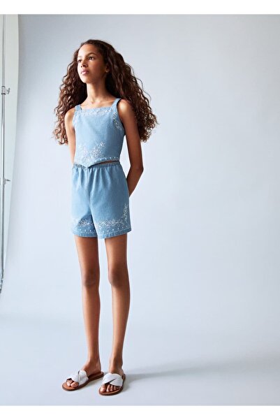 MANGO Kids Детальний джинсовий комбінезон