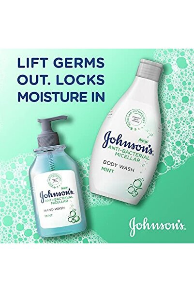 Johnson Micellar Anti-Bacterial Mint Fragrance Body Wash 400ml