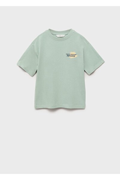 MANGO Kids Tricou cu model din amestec de bumbac