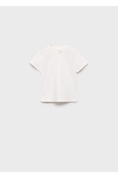 MANGO Baby Düğmeli koton tişört