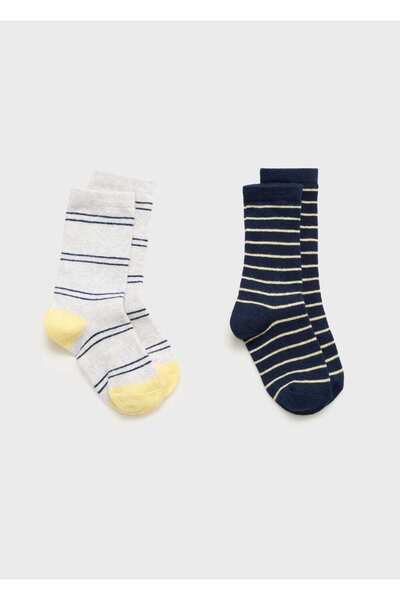 MANGO Kids Socken mit Streifen 2