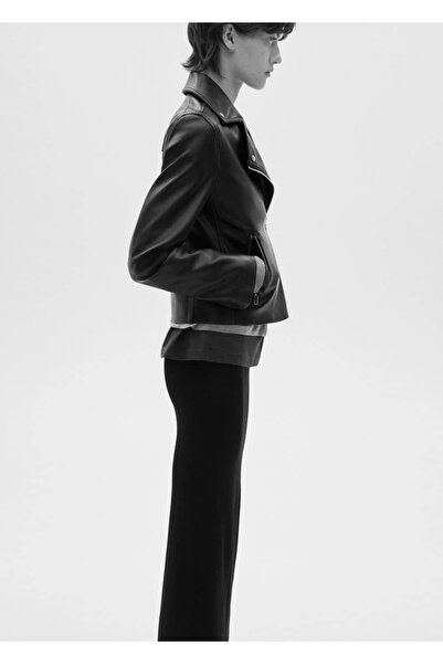 MANGO Woman Δερμάτινο Biker Jacket