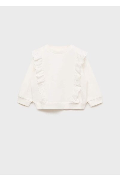 MANGO Baby Fırfır detaylı sweatshirt