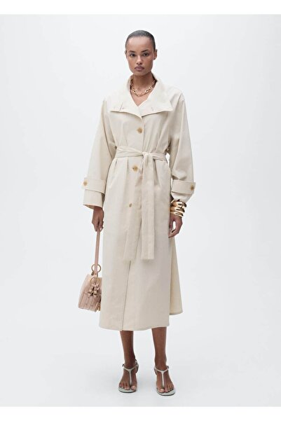 MANGO Woman Oversize pamuklu trençkot