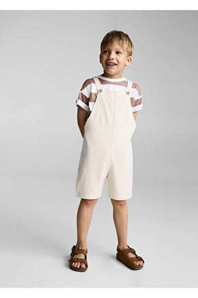 MANGO Baby Düğümlü pamuklu salopet