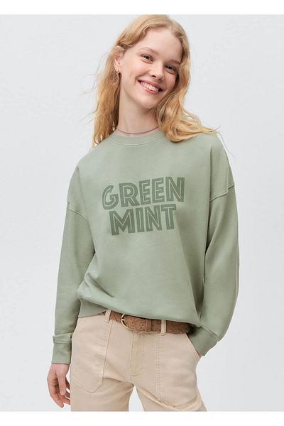 Mango Teen Sweatshirt with writing and patterns