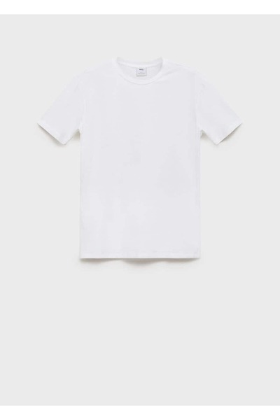 MANGO Man Βαμβακερό μπλουζάκι