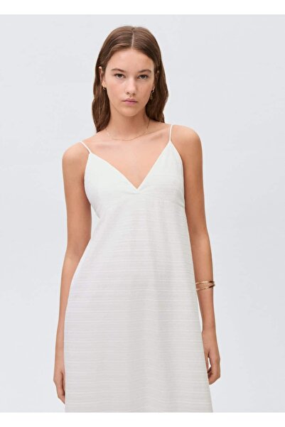 Mango Teen Μακρύ υφαντό φόρεμα