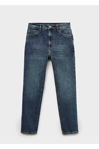 MANGO Woman Claudia dar kesim crop jean pantolon