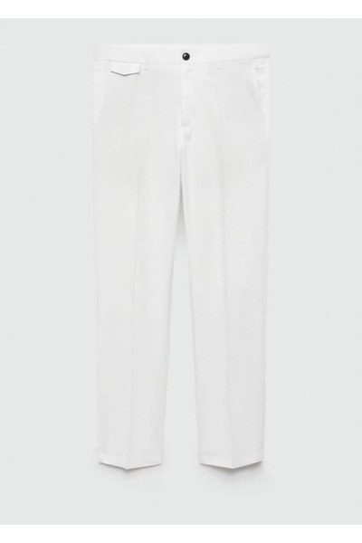 MANGO Man Regular kesim kalıplı pamuklu pantolon