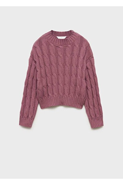 MANGO Kids Strickpullover mit Strickdetail