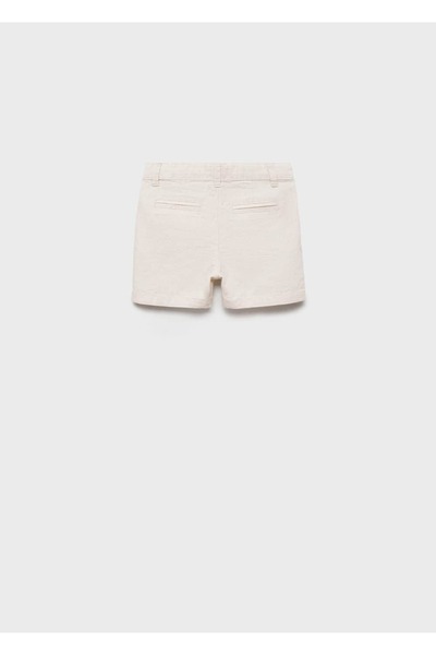 MANGO Baby Linen-Cotton Blend Bermuda Shorts