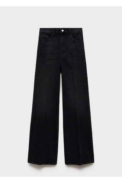 MANGO Woman Yüksek belli Wideleg jean