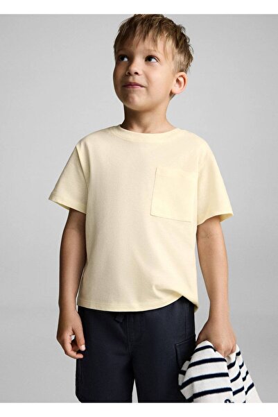 MANGO Baby Baumwoll-T-Shirt mit Taschen