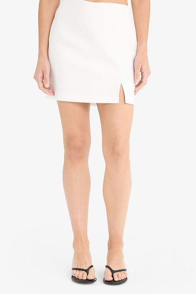 DeFacto A-Line Regular Waist Mini Black Skirt F2784Ax25Sp