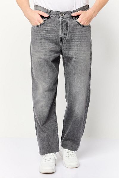 Diesel Men 2020 D-viker Straight Fit Washed No Stretch Jeans, Grey