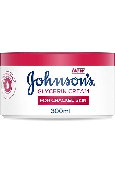 Johnson & Johnson كريم جونسون بالجلسرين للبشرة المتشققة، 300 مل