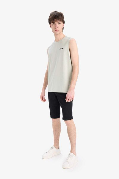 DeFacto 100% Cotton Regular Fit Crew Neck Printed Undershirt E3217Ax25Hs