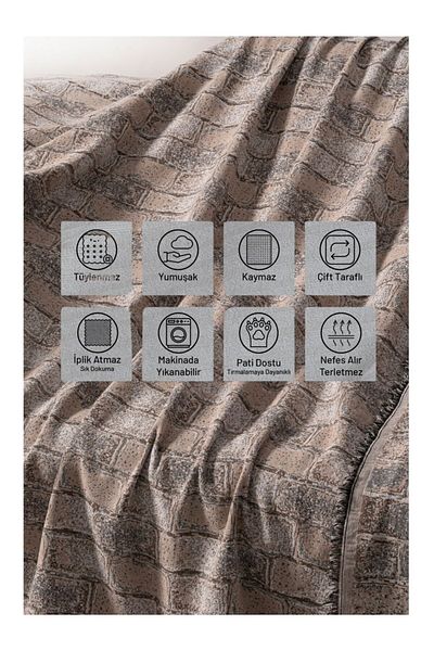 Rell Home 100% Cotton Luxury Non-Slip Sofa Cover| Sofa Shawl| Multi-Purpose Cover