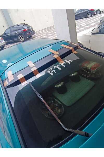 Mazda 323 FS Mazda Lantis Uyumlu Bagaj Üstü Spoiler Boyasız Siyah