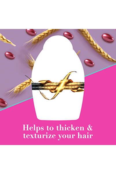 OGX Thick & Full + Biotin & Collagen Shampoo 385ml – Volumizing Hair Care for Thicker, Fuller Hair