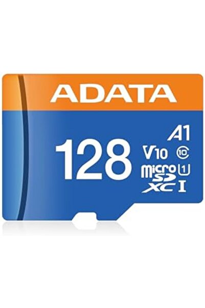 Adata بطاقة ذاكرة ADATA Premier MicroSDHC/SDXC UHS-I Class 10 V10 A1 بسعة 128 جيجابايت مع محول قراءة حتى 100 ميجابايت/ثانية