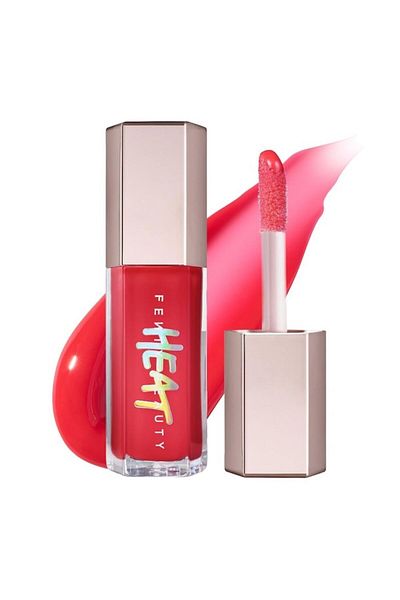 FENTY BEAUTY Fenty Gloss Bomb Heat Lip Luminizer + Plumper Hot Cherry – Sheer Red Shine by Rihana, 9ml