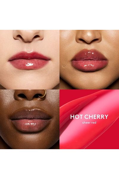 FENTY BEAUTY Fenty Gloss Bomb Heat Lip Luminizer + Plumper Hot Cherry – Sheer Red Shine by Rihana, 9ml