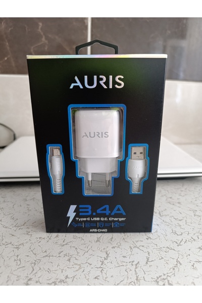 AURISS Auris Ch40 Type-c Hızlı Şarj Seti 3.4a Samsung Huawei Xiaomi Birçok Telefona Uyan Şarj Aleti