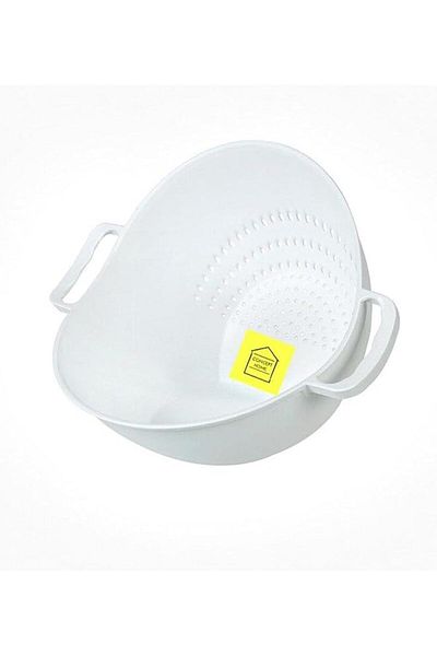 Generic Concept Home Machine Basket Rice Wash Sieve Strainer 22.8X26.5X19.5 cm White