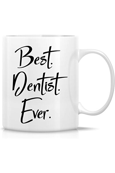 ritz Ceramic Drinking Cup 1.0 White - Funny Mug For The Best Dentist