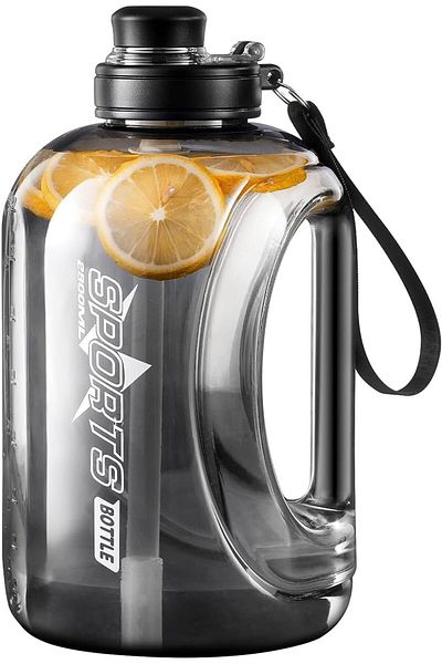 Generic Durku Portable Large Capacity Water Bottle With Precise Scale,95 oz/2.8L Transparent Leakproof Wate
