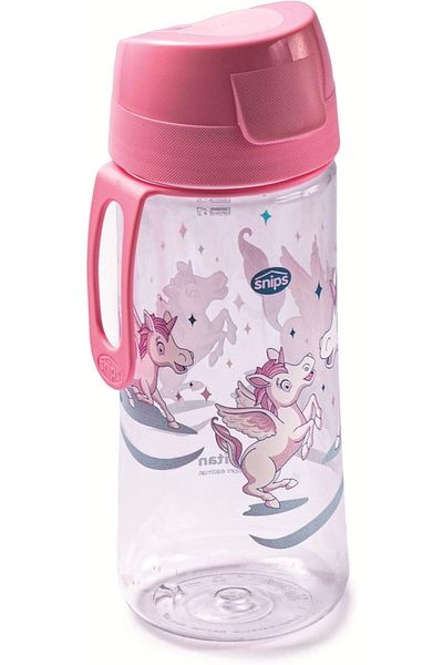 Generic Snips Unicorn Tritan Renew Decorated Water Bottle 500 ml - Leakproof BPA-Free Reusable Drinking Bot