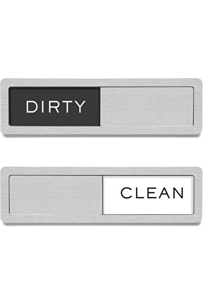 Generic Dishwasher Magnet Clean Dirty Sign, Strong Magnet Non-Scratch Clean D...