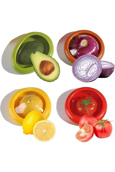Generic ALMEKAQUZ Silicone Fruit Storage Box,Fruit and Vegetable Antioxidant Storage Box,Refrigerator Silic