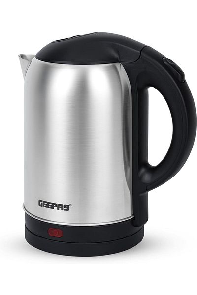 Generic Geepas Electric Kettle, 1.8 Liter, 1400 Watts, Silver, Gk5466, Stainless Steel Material